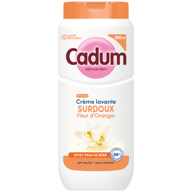 Crème douche CADUM surdoux fleur d'oranger 500ml