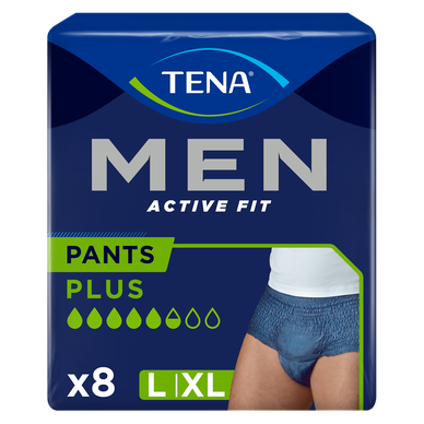 Sous-vêtement incontinence homme active fit pants plus- taille L - TENA, x8