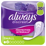 Serviettes pour fuites urinaires ALWAYS DISCREET Petit X20