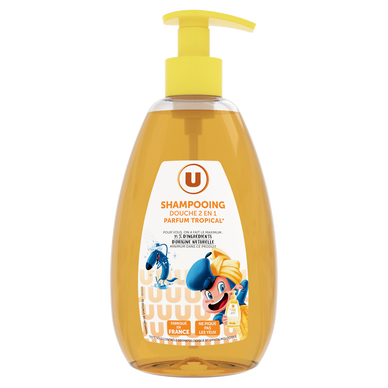 Shampooing douche enfant 2+1 Parfum Tropical - Pompe 490ml