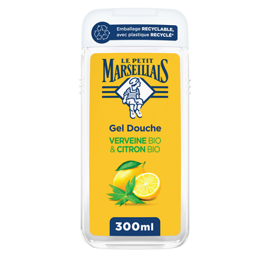 Gel douche LE PETIT MARSEILLAIS Extra Doux verveine bio & citron bio 3