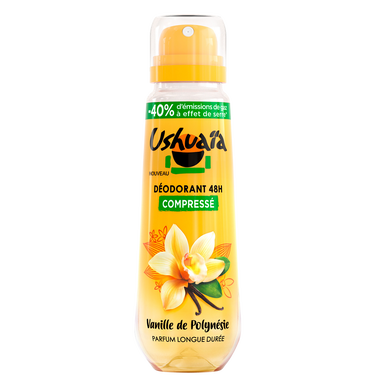 Déodorant vanille de polynésie efficacité 48h USHUAÏA - spray 100ml