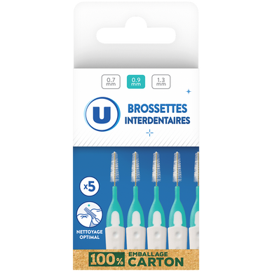 Brossette interdentaire 0,9mm x5