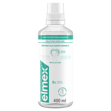 Bain de bouche sensitive ELMEX soin protect douceur 400ml