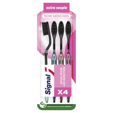 Brosse à dents soin gençives extra souple SIGNAL x4