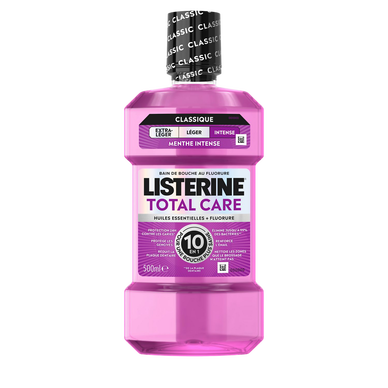 Bain de bouche LISTERINE total care sans alcool 500ml