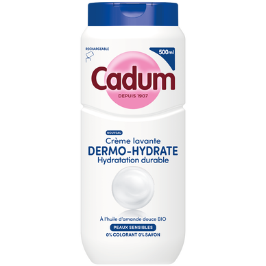 Crème lavante CADUM Dermo-hydrate en flacon 500mL