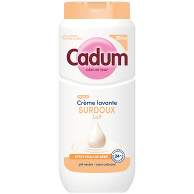Crème lavante CADUM surdoux lait 500mL