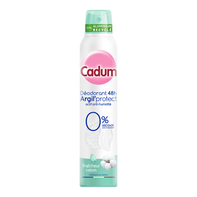 Déodorant femme efficacité 48h fraîcheur coton CADUM - spray 200ml