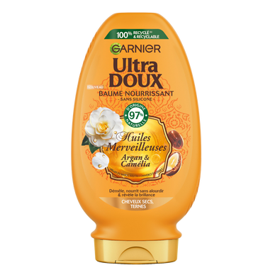 Après-shampoing nourrissant argan camélia ULTRA DOUX - flacon 250ml