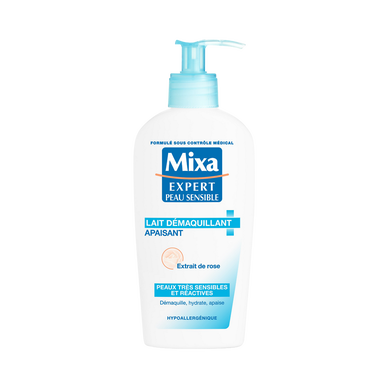 Lait démaquillant apaisant peaux très sensibles MIXA - flacon 200ml