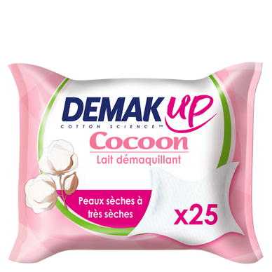 Lingettes démaquillantes pour peaux normales et mixtes DEMAK'UP, x25