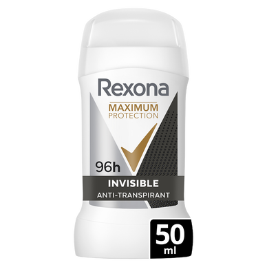 Déodorant stick REXONA maximum protection invisible 50ml