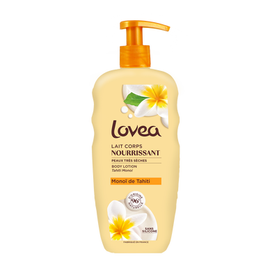 Lait pour le corps au monoi de Tahiti pour peaux très sèches LOVEA, 250ml