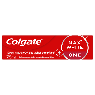 Dentifrice blancheur COLGATE MAX WHITE  ONE 75ml