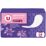 Serviettes incontinence mini nuit, x16