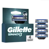 Recharge lames de rasoir base pour homme Mach3 GILLETTE x4