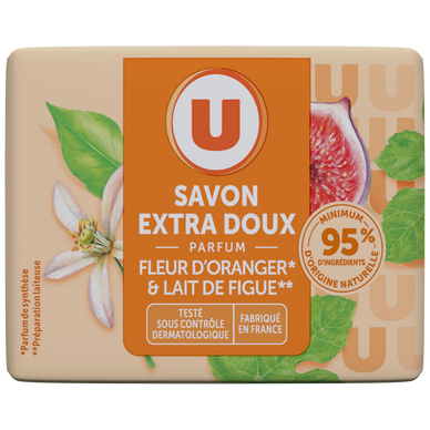 Savon extra doux fleur d'oranger lait figue 100g