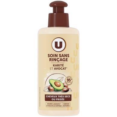 Soin capillaire sans rinçage Cheveux très secs à frisés, karité & avocat - 300ml