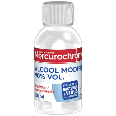 Alcool modifié à 90° MERCUROCHROME, 100ml
