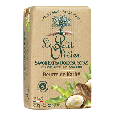 Savon extra doux au karité LE PETIT OLIVIER, 250g