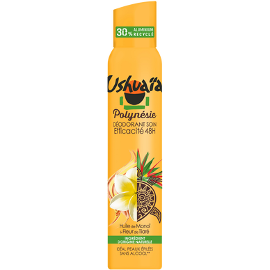 Déodorant femme aérosol monoï fleur tiaré USHUAIA 200ml