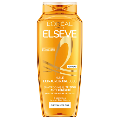 Shampoing nutrition haute légèreté coco ELSEVE - flacon 250ml