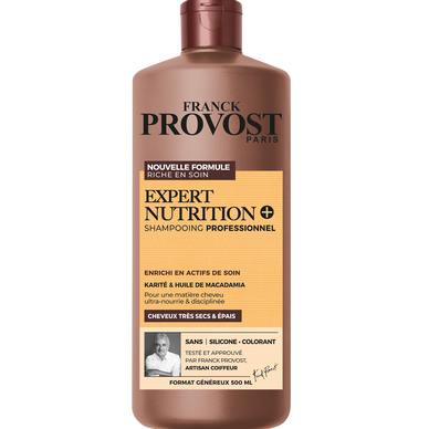 Shampoing professionnel nutrition cheveux secs FRANCK PROVOST - 500ml