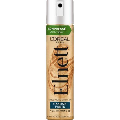 Laque coiffante fixation forte longue tenue ELNETT - spray 75ml