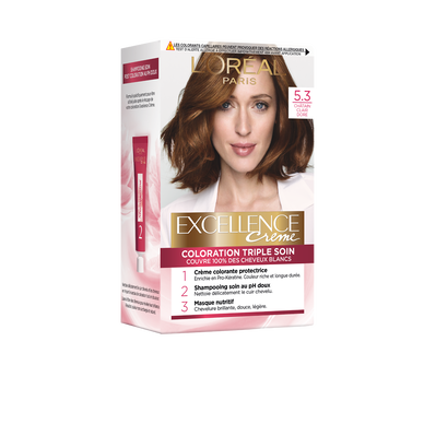 Coloration cheveux n°5-3 châtain clair doré permanente L'ORÉAL PARIS