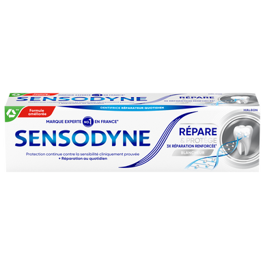 Dentifrice SENSODYNE répare & protège blancheur 75ml