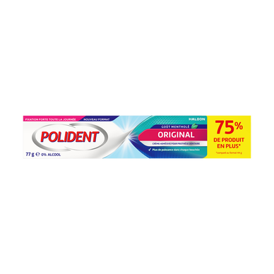 Crème adhérence maximum POLIDENT tube  0% 77g