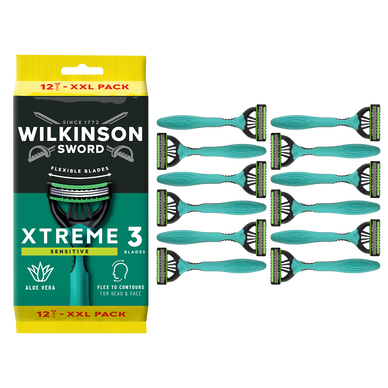 Rasoirs Jetables Xtreme 3 Sensitive Comfort WILKINSON - x12