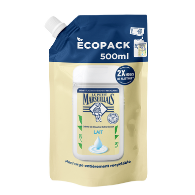 Crème douche LE PETIT MARSEILLAIS lait doypack 500ml