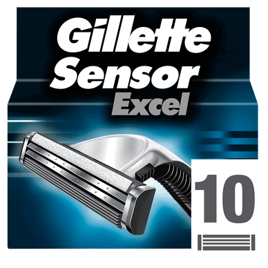 Lames pour rasoir masculin Sensor Excel GILLETTE, x10