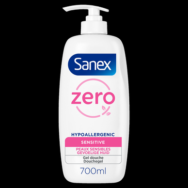 Gel douche SANEX Zéro Sensitive Peaux sensibles - pompe 700ml