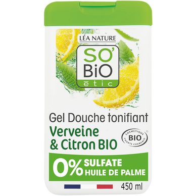 Gel douche verveine citron bio SO'BIO 450ml