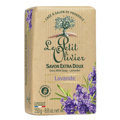 Savon parfumé lavande LE PETIT OLIVIER, 250g