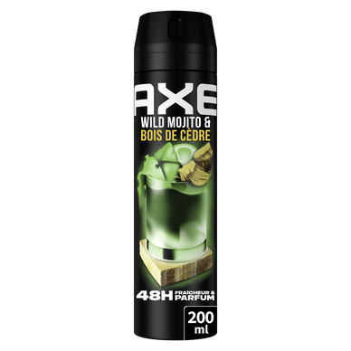 Déodorant homme suprême wild mojito & bois de cèdre 48h AXE spray 200ml