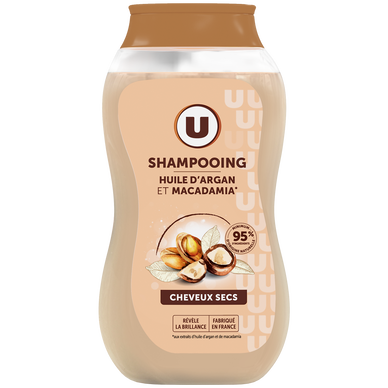 Shampooing Cheveux secs,  huile d'argan & macadamia - 250ml