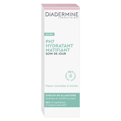 Crème soin du jour essential Multiactif PH7 DIADERMINE, tube de 50ml