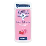 Crème de douche extra douce LE PETIT MARSEILLAIS Framboise Bio & Pivoine 300mL