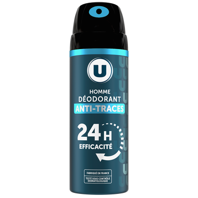 Déodorant homme anti-traces 24h, atomiseur 200ml