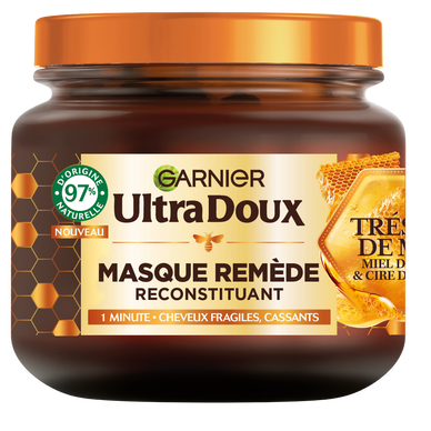 Masque cheveux reconstituant trésors de miel ULTRA DOUX - pot 340ml