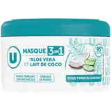 Masque capillaire 3en1 Tous types de cheveux,  lait coco & aloe vera -400ml