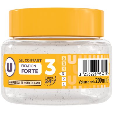 Gel coiffant fixation forte - Pot 200ml