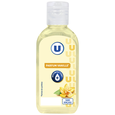 Gel main hydroalcoolique sans rinçage vanille, flacon 75ml