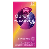 Préservatifs Pleasure me Perlés & Nervurés Extra Lubrifiés - DUREX - x12