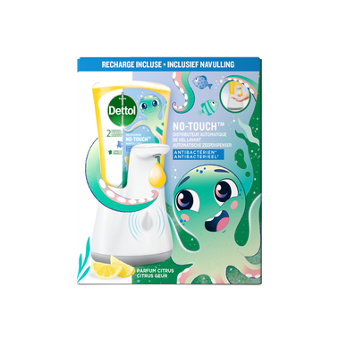 Distributeur Automatique Savon Mains Et Recharge Citron - DETTOL - 250ml