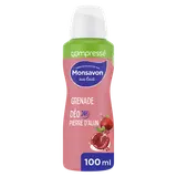 Déodorant pour femme compressé lait grenade et fleurs hibiscus pierred'alun MONSAVON, 100ml